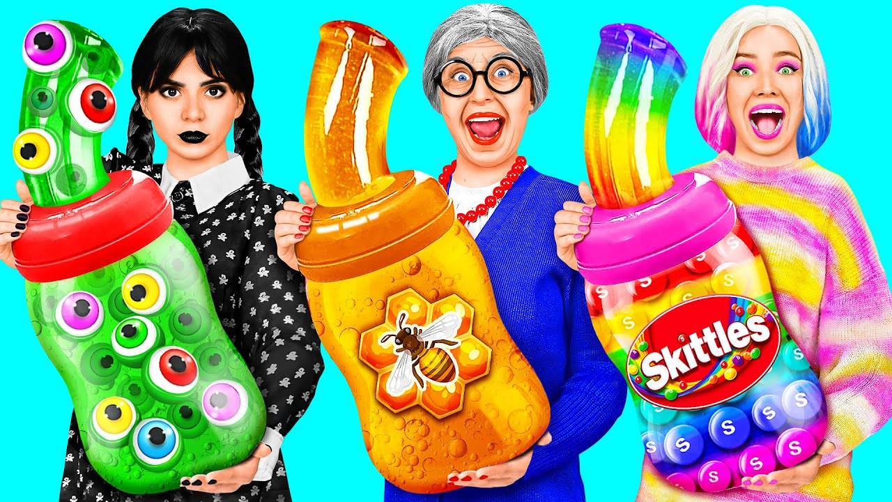 Кулинарный Челлендж Уэнсдей против Бабушки Кухонные Лайфхаки и Хитрости