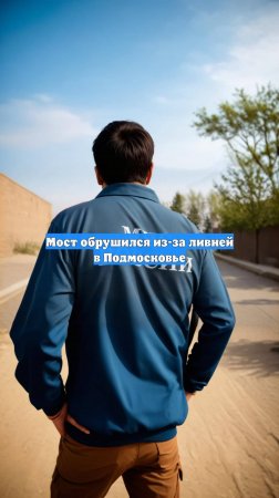 Мост обрушился из-за ливней в Подмосковье