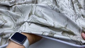 Трикотаж  бежевого цвета с принтом лошади 38300