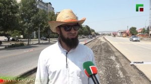 На дороге по улице Айдамирова обновляется участок протяженностью более 3 км