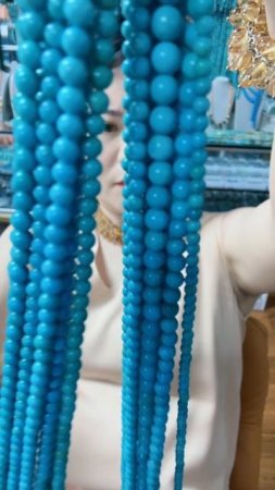 20250719-04 Natural Sterling Treatment Turquoise Bead Strand: Time Capsule Chain Stringing Veins