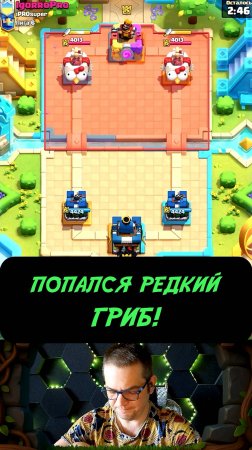 ТАКОЙ ГРИБ ПОПАДАЕТСЯ РАЗ В 100 ИГР! | Clash Royale
