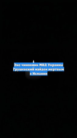 Экс-чиновник МВД Украины Грушевский найден мертвым в Испании