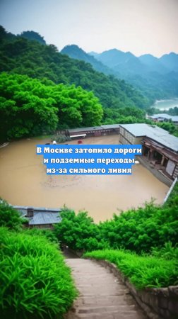 В Москве затопило дороги и подземные переходы из-за сильного ливня