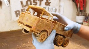 Ржавый самосвал Structo 1960-х восстановление