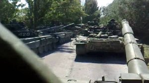 Грузинская бронетехника на южных окраинах Цхинвала (8 августа 2008)