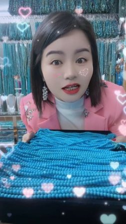 20250720-3 Natural Sterling Treatment Turquoise Bead Strand: Liquid Blue River Stringing Veins