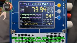 13.06.2025 15:41UTC, [Local, OIRT, RDS], Маруся ФМ, Ярославль/Дубки, 73.94МГц, 14км
