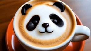 Рисунки на кофе 3 вариант ☕️  #ASMR #АСМР #кофе