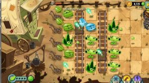 Растения против зомби.Дикий запад. День 25. Битва с Доктором Зомбоссом.