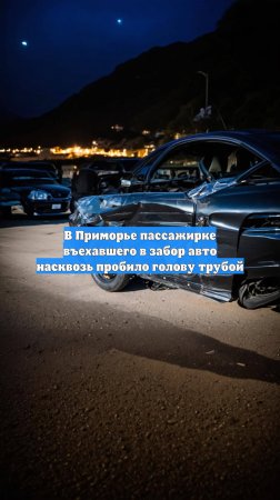 В Приморье пассажирке въехавшего в забор авто насквозь пробило голову трубой