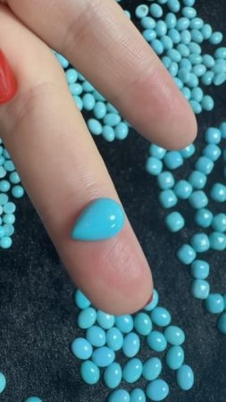 20250719-05 Natural Original Sterling Treatment Sleeping Beauty Turquoise Pear Cabochon