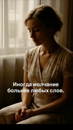 Иногда молчание больнее любых слов.