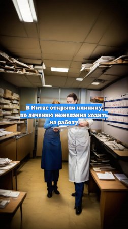 В Китае открыли клинику по лечению нежелания ходить на работу