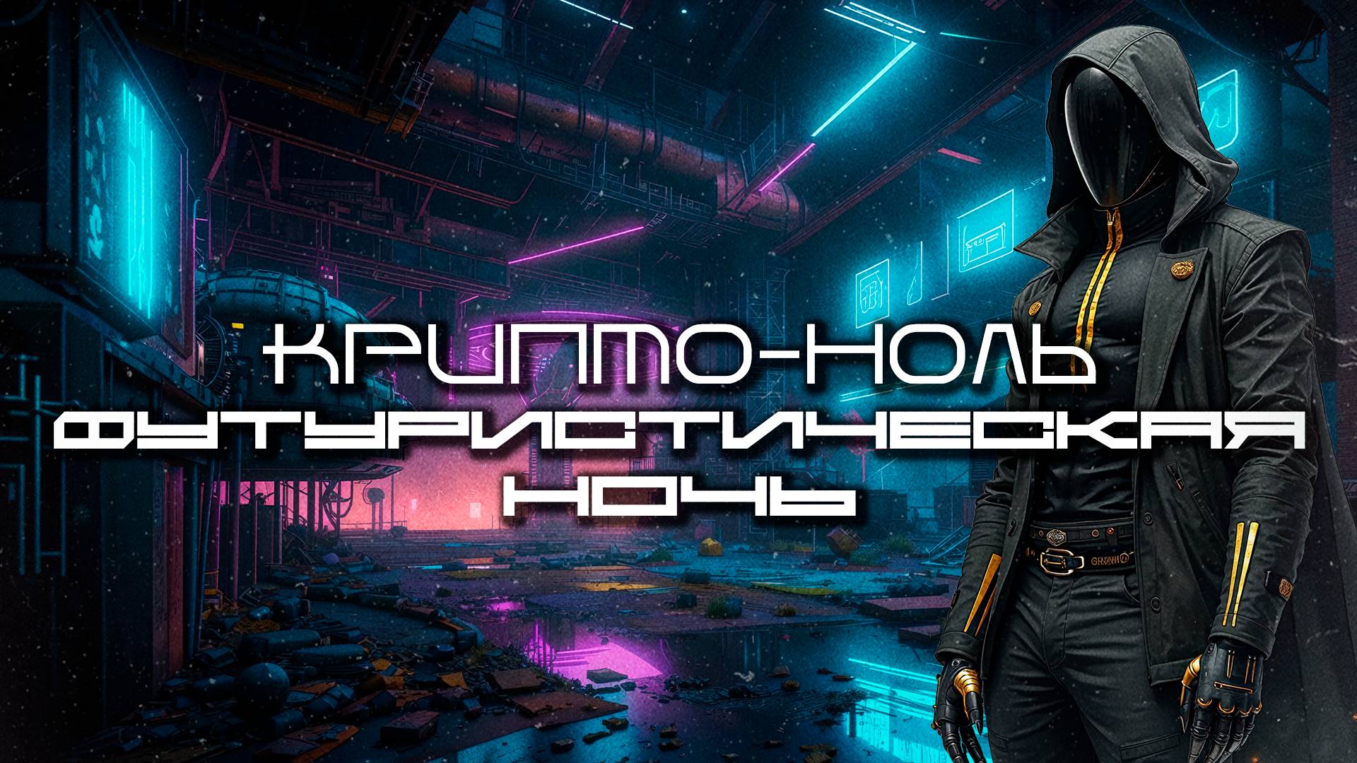 1 Час Cyberpunk Crypto Zero Подборка - Футуристическая ночь (Futuristic Night), EBM, Industrial