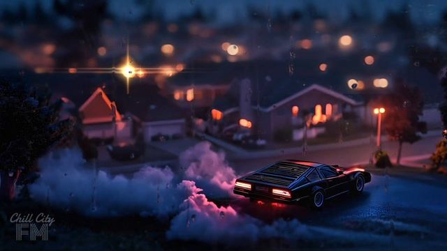 🌙 Midnight Drive  Retro 80s Rainy Night  Synthwave VHS Chill Vibes 🎶