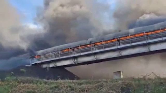 Вспыхнул самый длинный в России угольный конвейер. 23 километра.