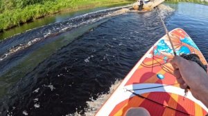 По следам волн на сап борде