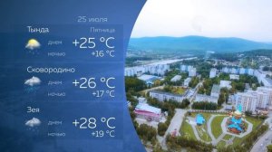 Прогноз погоды 25.07.2025г.