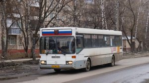 Автобус Mercedes-Benz O405 (АН 964 22). Покатушки по Барнаулу. / Ride on the Mercedes-Benz O405 bus
