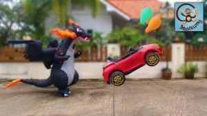 Летающая Красная машина и Динозавр. Манкиту