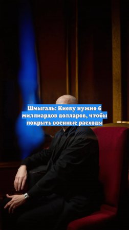 Шмыгаль: Киеву нужно 6 миллиардов долларов, чтобы покрыть военные расходы