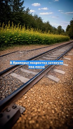 В Приморье подростка затянуло под поезд