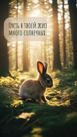 Пусть в Твоей жизни будет много солнечных дней!