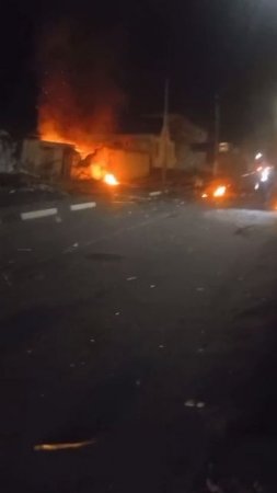 Ещё кадры последствий ночной атаки Ростовской области беспилотниками ВСУ.