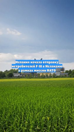 Испания начала отправку истребителей F-18 в Исландию в рамках миссии НАТО