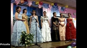 Выпускной в школе 2008, торжественная часть 11 Б класс Никологоры