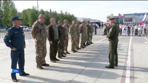 В Уфе проводили бойцов, которые направились в зону СВО после отпуска