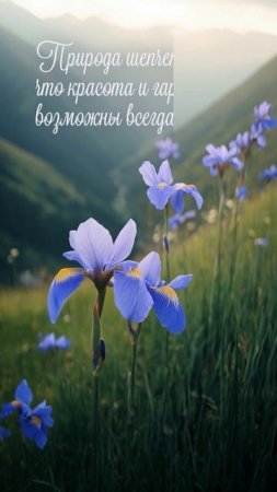 Природа шепчет нам, что красота и гармония возможны всегда...