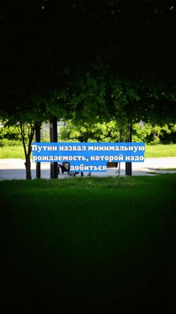 Путин назвал минимальную рождаемость, которой надо добиться
