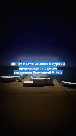 Milliyet: отдыхающих в Турции предупредили о риске заражения бактерией Vibrio