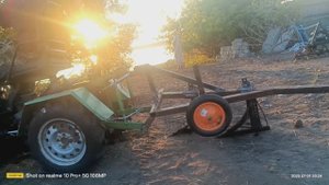 Испытание самодельного плуга