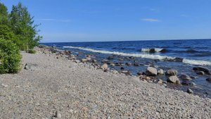 Приозерск. Галечный пляж.