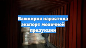 Башкирия нарастила экспорт молочной продукции