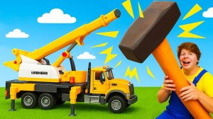 Автокран забыл выставить опоры! 😳🏗️ Что произошло?