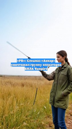 «РВ»: Спецназ «Анвар» уничтожил группу операторов БПЛА Vampire