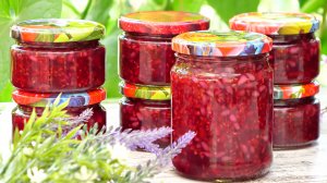 Малиновый конфитюр с апельсином и орехами! Быстрое варенье из малины! Конфитюр из малины!