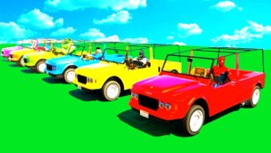 Человек-паук. Мультики про машинки цветные джипы, бульдозеры и вертолеты. Мультики для детей.