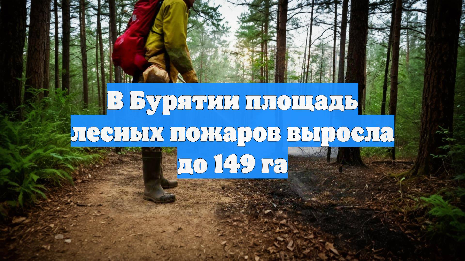 В Бурятии площадь лесных пожаров выросла до 149 га