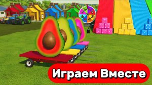 МУЛЬТИКИ ДЛЯ ДЕТЕЙ ! МУЛЬТИКИ ПРО РАЗНОЦВЕТНЫЕ ТРАКТОРА ! КАТАЕМСЯ НА ГОРКАХ 🟢🟠🟡