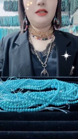 20250720-9 Natural Original Sterling Treatment Sleeping Beauty Turquoise Bead Strand: Blue Ore Dewdr