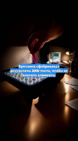 Британец сфабриковал результаты ДНК-теста, чтобы не платить алименты