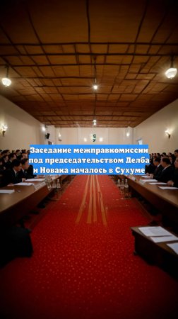 Заседание межправкомиссии под председательством Делба и Новака началось в Сухуме