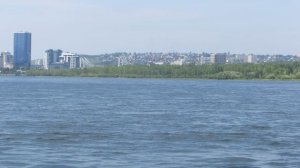 6.7.2025г Енисей медленно обзор горизонта, левый берег Красноярск MVI_7737