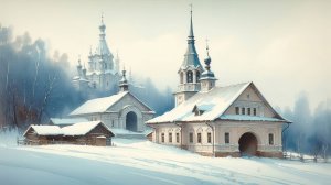 Сергей Курбатов «Разжечь Тишину», как разные AI видят один заснеженный Холм