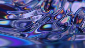 ФУТАЖ 3D разноцветные волны жидкости абстрактный фон